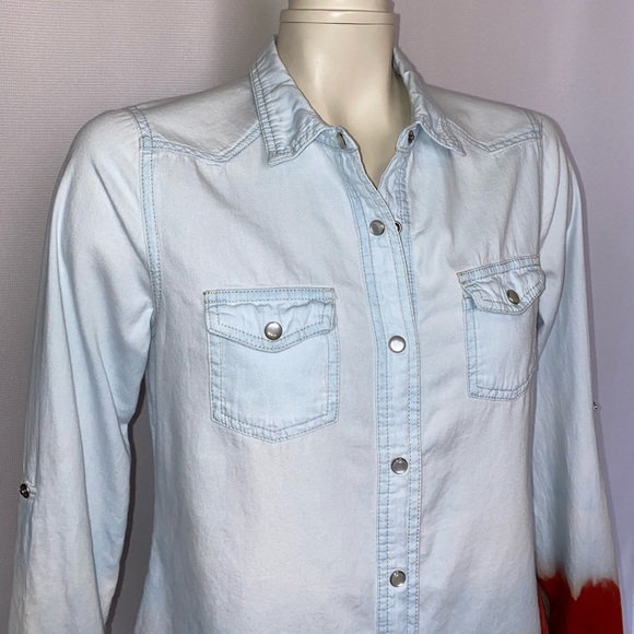 AMERICAN FLAG GRAPHIC BACK SHIRT (one of a kind) - Picture 4 of 8